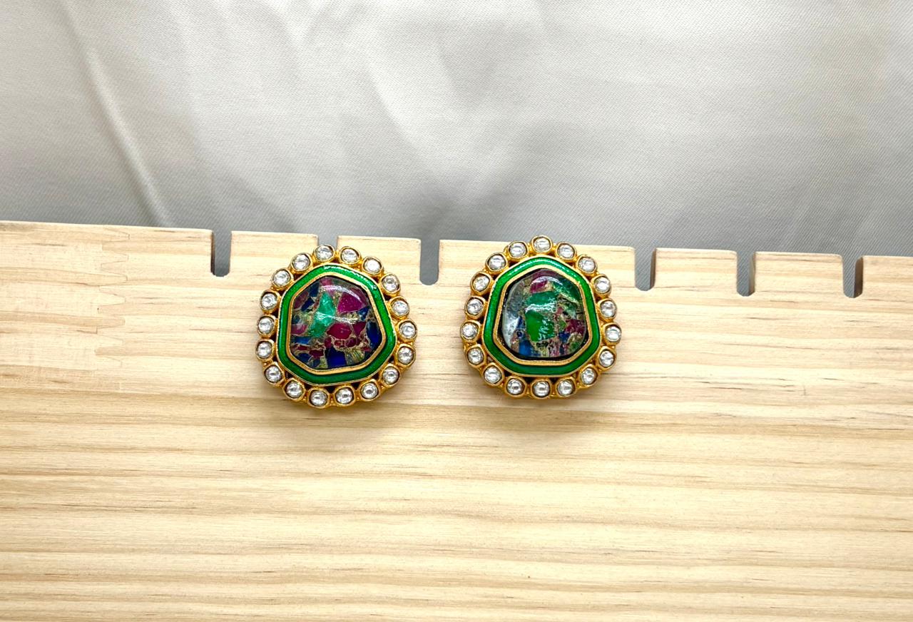 Meenakari Stud