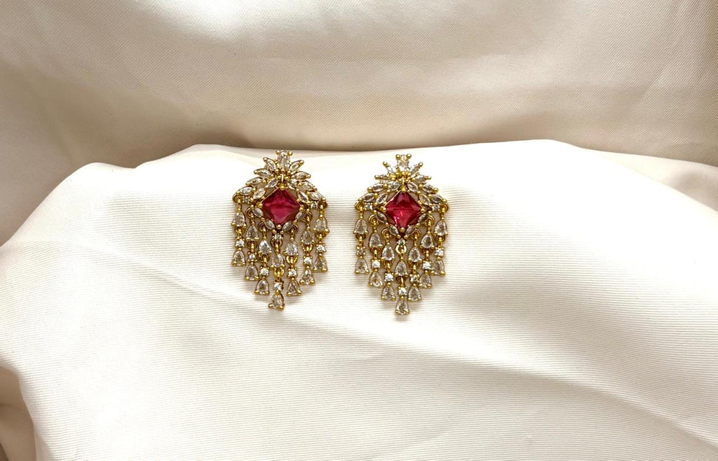 Ruby Stone Earring