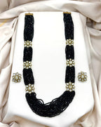 Black Crystal Beads Rani-Haram