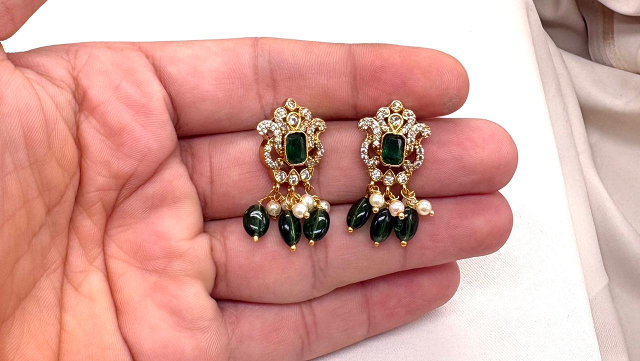 Handmade Green Monalisa Beads Rani Haram
