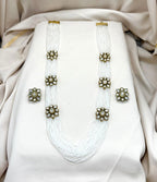 White Crystal Beads Rani-Haram