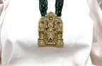 Lord Balaji Pendent Green Rani Haram