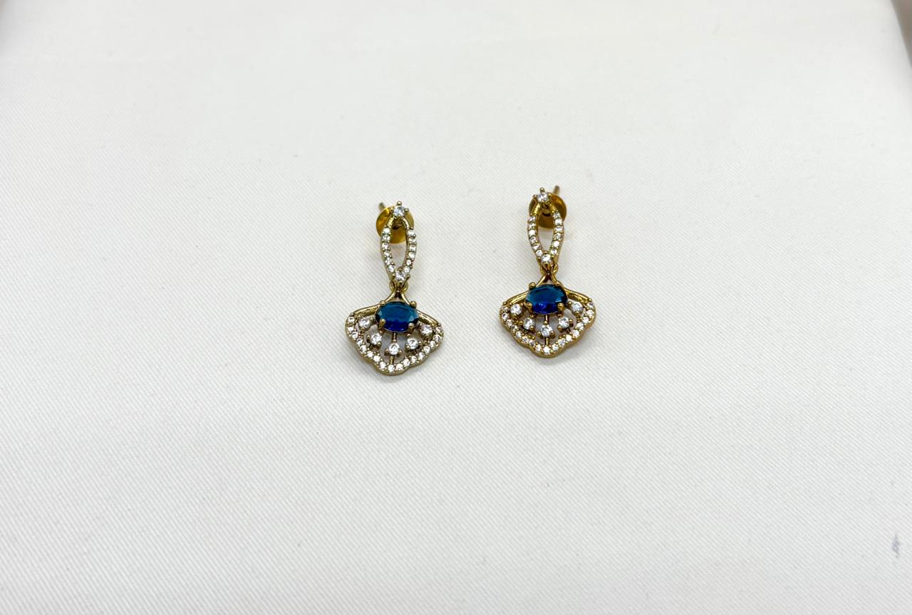 Victorian Blue-Stone Short Necklace