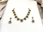 Victorian Purple-Stone Short Necklace