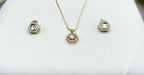 Polki moissanite stone chain with locket