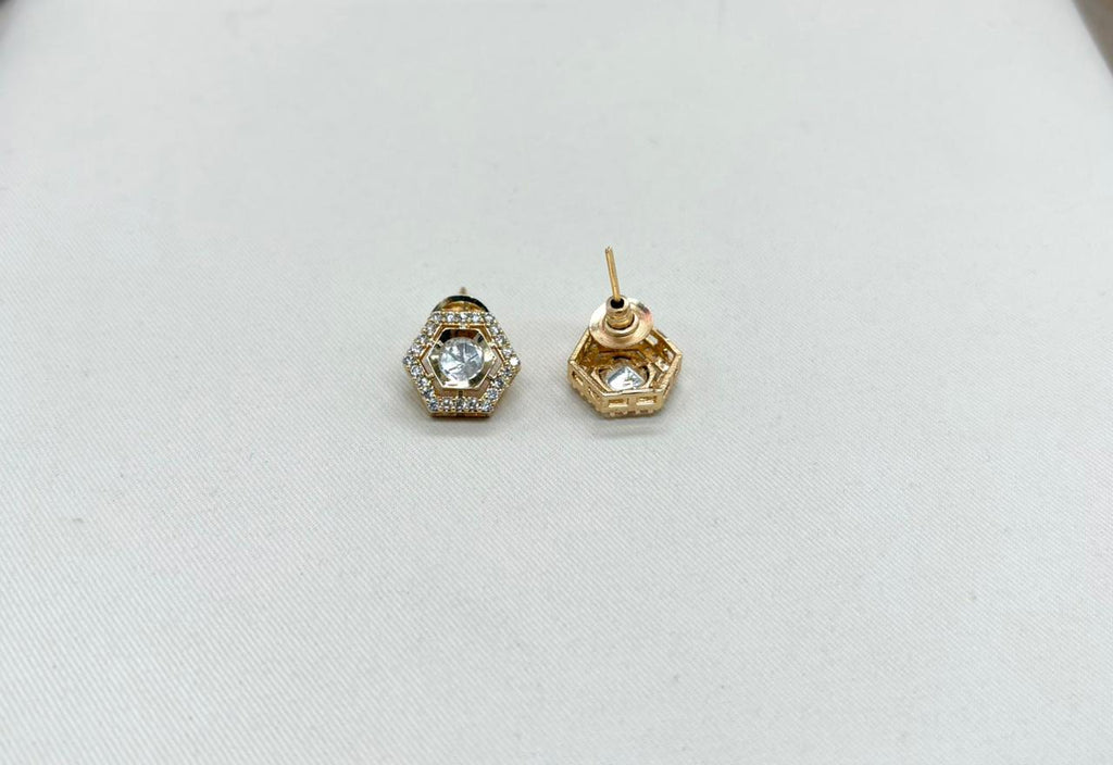 Polki moissanite stone chain with locket