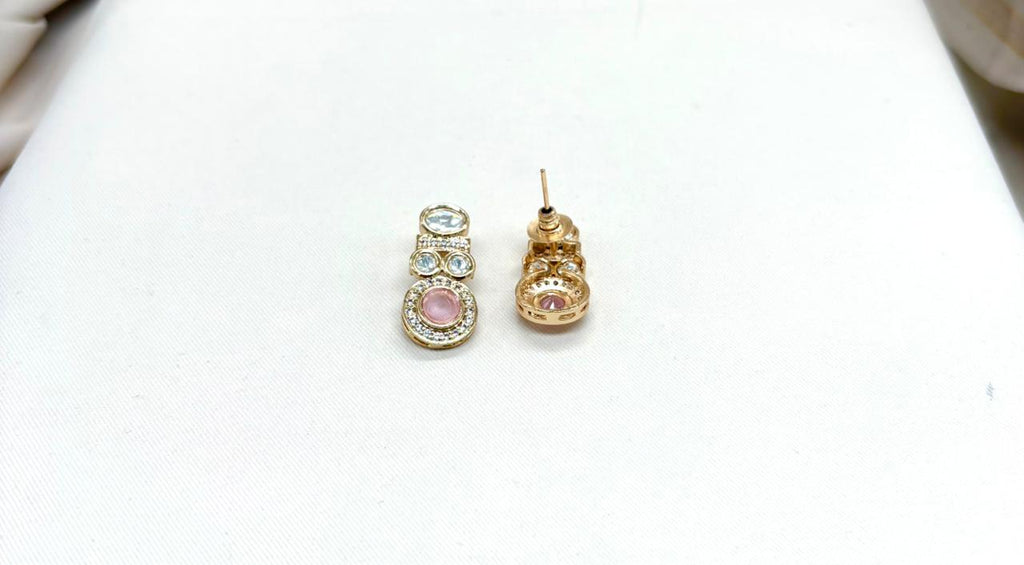 Polki moissanite stone chain with locket