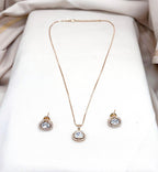 Rose Gold Pendant with Link Chain