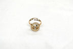 Rose Gold White-Stone Ring for Women