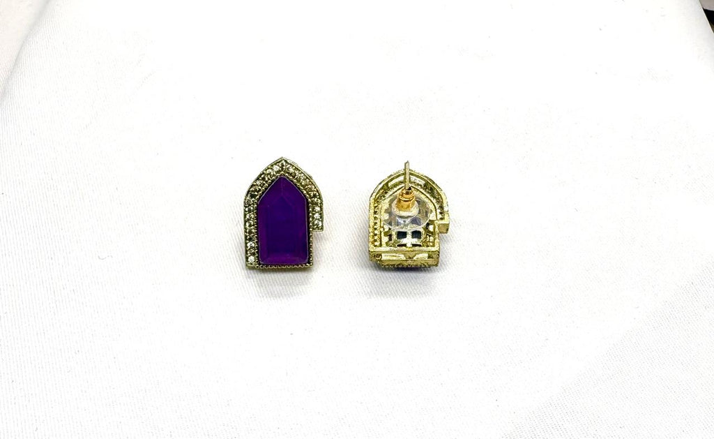 Blue Moissanite Earrings