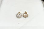 Polki moissanite stone chain with locket heart shape