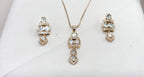 Polki moissanite stone chain with locket