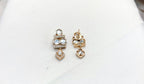 Polki moissanite stone chain with locket