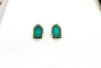 Mint-Green Moissanite Earring