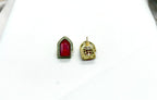 Red Moissanite Earring