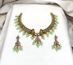 Victorian Mint-Green monalisa Beads Kanti
