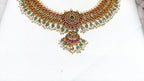 Jadau kundan Onyx Beads Short Necklace