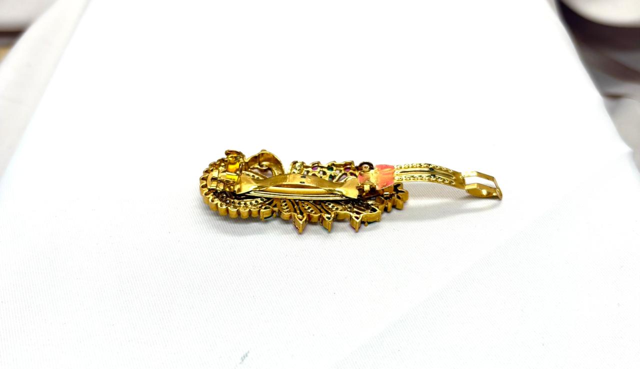 Infinity peacock Hair Clip