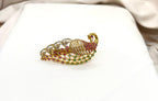 Peacock Designed Ruby Stones Hair Clip