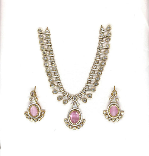 Baby Pink Victorian Short Necklace