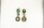 Victorian Mint-Green  Mossnite stone's short Neckalce
