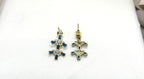 Victorian Short Necklace Designed With Blue Stone's