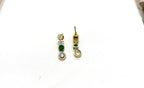 Victorian With Small Green Stone Short Necklace