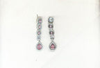 Silver Short Necklace with Baby-Pink Stone's