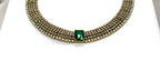 Victorian finishing Kanti with Green Stone