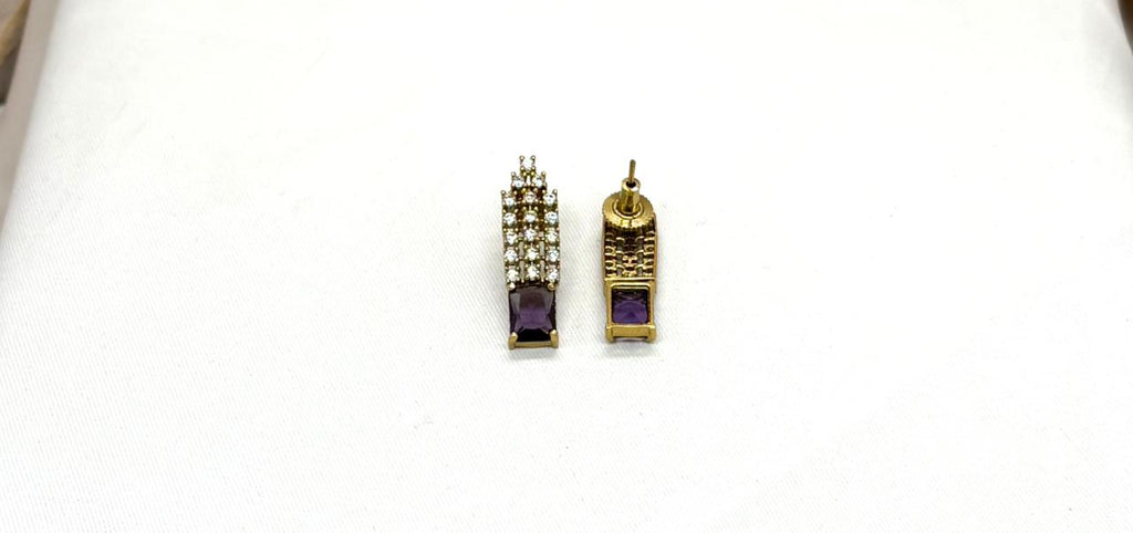 Victorian finishing Kanti with Purple Stone
