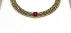 Victorian finishing Kanti with Red Stone