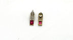 Victorian finishing Kanti with Red Stone