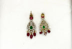 Victorian Kanti with Red Monalisa Beads Stone