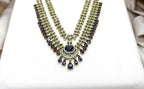 Victorian Purple Stone's Two steps Long Necklace