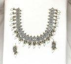 Victorian Short Necklace With Moissanite White stone