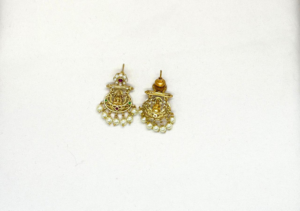 Matte finishing Lord Lakshmi Long Haram