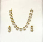 Matte finishing Designed With Small stones Short Necklace