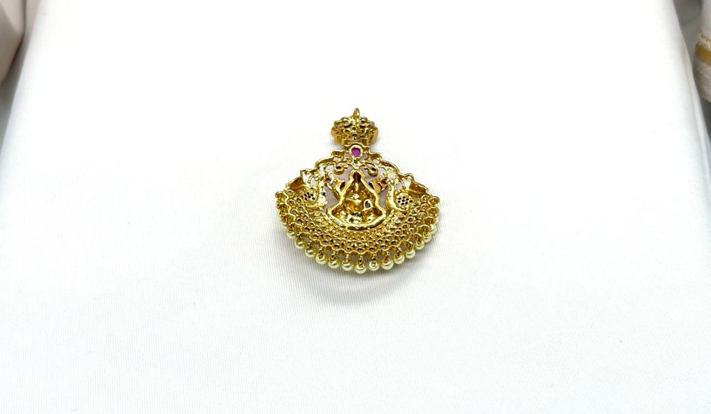 Matte finishing Lord Lakshmi Locket