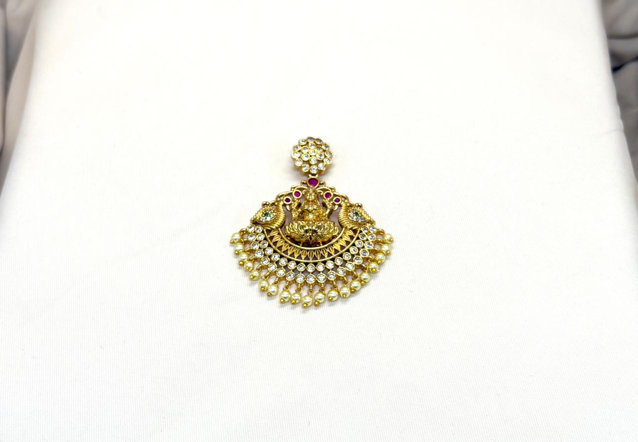 Matte finishing Lord Lakshmi Locket