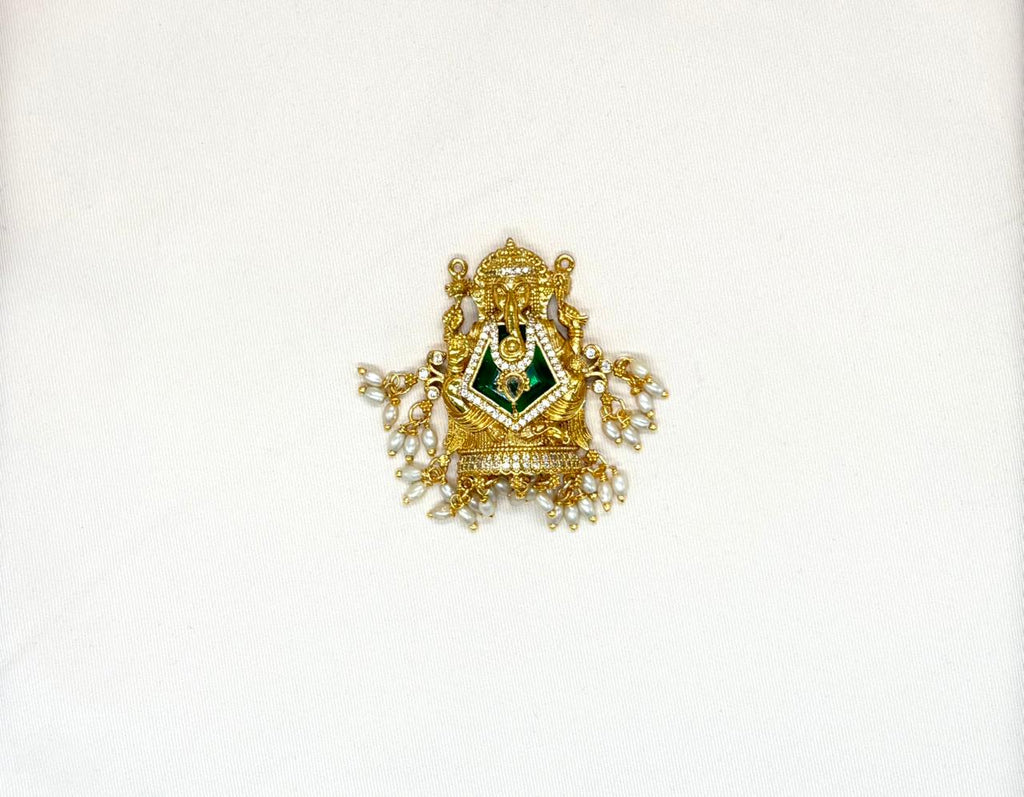 Matte finishing Lord Ganesh Locket