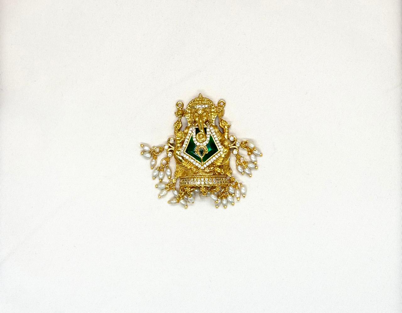 Matte finishing Lord Ganesh Locket