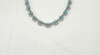 Silver finishing Mint-Green Stone Short Necklace