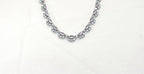 Silver finishing Baby-Pink Stone Short Necklace
