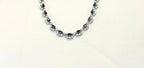 Silver finishing Purple Stone Short Necklace