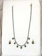 Mangalsutra With Green Stones