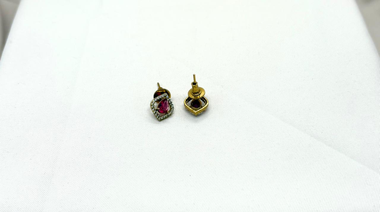 Mangalsutra With Red Stones