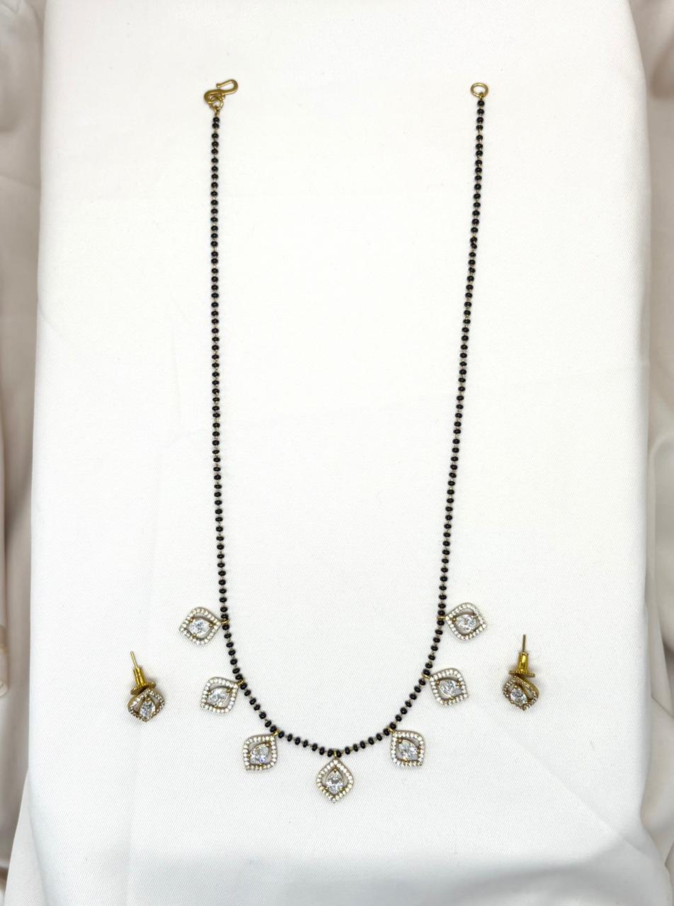 Mangalsutra With White Stones