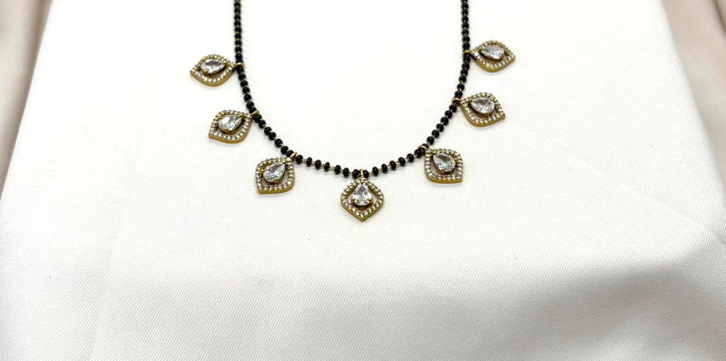 Mangalsutra With White Stones