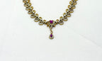Matte finishing Flower Designed Short Necklace