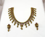 Nakshi finishing Short Necklace With Gold Balls